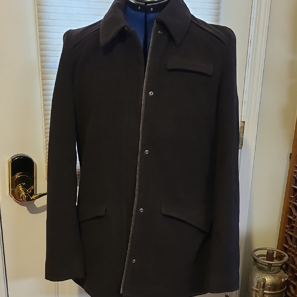 Womens Dark Brown Wool Jacket